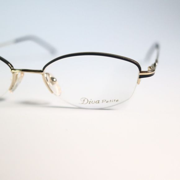 Diva petite Eastern States 9159 48-18 135 C-2.E eyeglasses gold half rim N14 main image 4